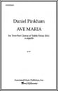 Ave Maria SA choral sheet music cover